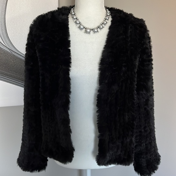 Scout & Molly’s Do Everything in Love soft black Faux Fur cardigan jacket - Picture 7 of 10